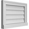 Ekena Millwork Vertical Surface Mount PVC Gable Vent w/ 2"W x 2"H , Brickmould Sill Frame, 20"W x 14"H GVPVE20X1403SN - alternate 4